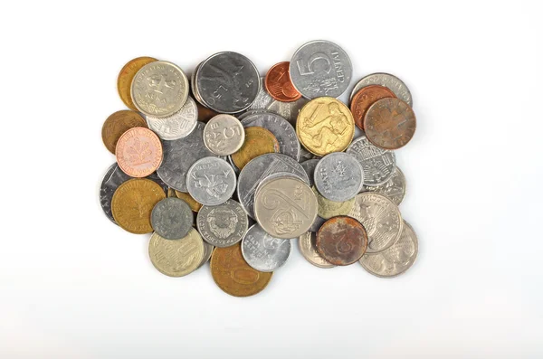 Conjunto de monedas del mundo —  Fotos de Stock