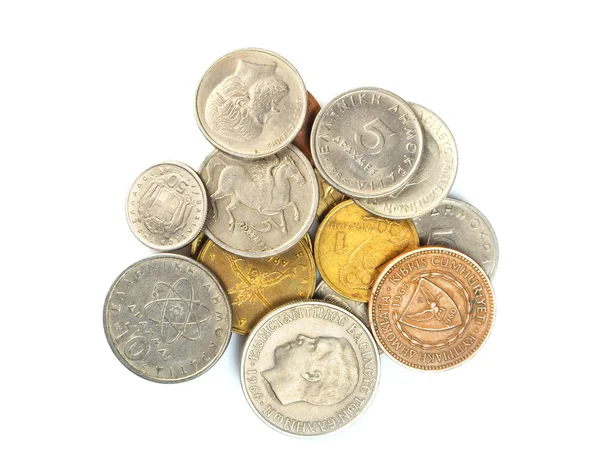 Set coins Greek — Stock Photo, Image