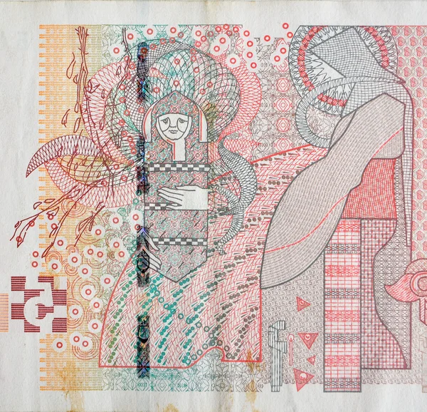 Elementos antiguos de billetes de papel —  Fotos de Stock