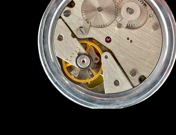 Mechanism of the old Soviet clock — Stock Photo, Image