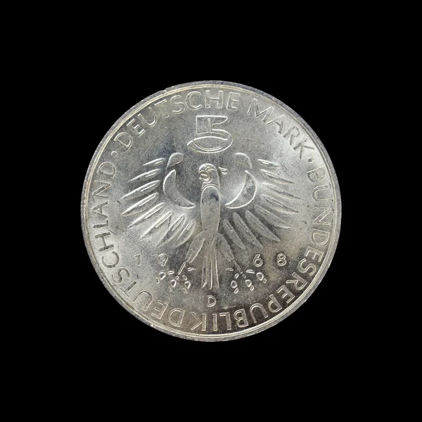 Alemania antigua moneda de plata conmemorativa Deutschmark — Foto de Stock