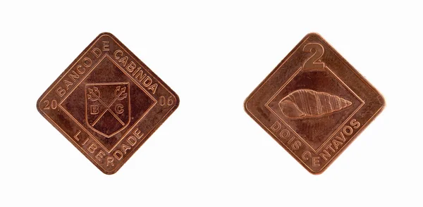 Cabinda coins centavos — Stock Photo, Image