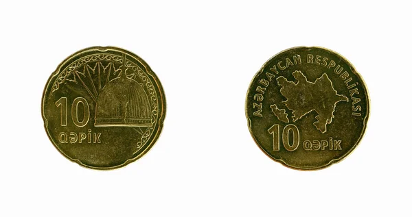 Republic of Azerbaijan coin qepik — Stock Photo, Image