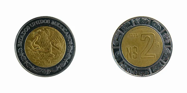 Μεξικό νομίσματα Πέσο — Φωτογραφία Αρχείου