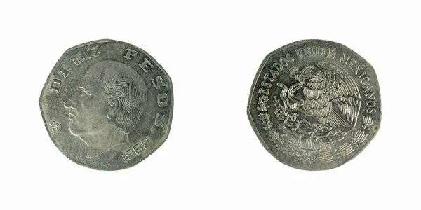 Messico monete Peso — Foto Stock