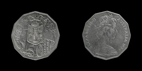 Αυστραλίας κέρματα σεντ — Φωτογραφία Αρχείου