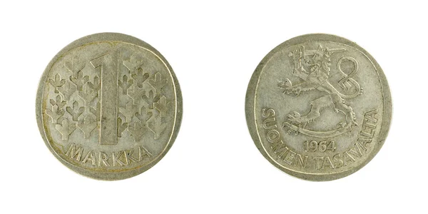 Finlandia monedas markka — Foto de Stock