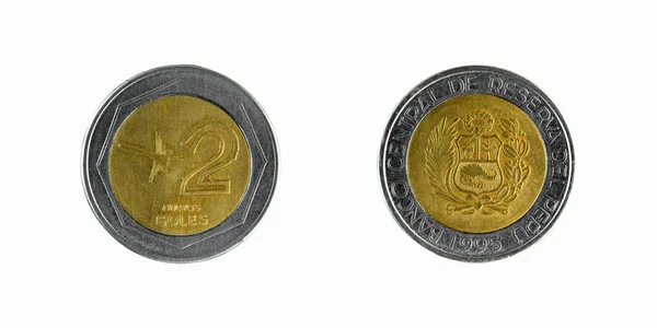 Perú monedas sol — Foto de Stock