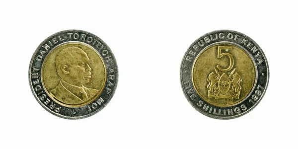Kenia-Münzen Schilling — Stockfoto