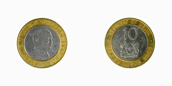 Kenya coins schillings — Stock Photo, Image