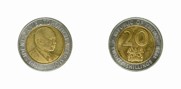 Quénia moedas xelins — Fotografia de Stock