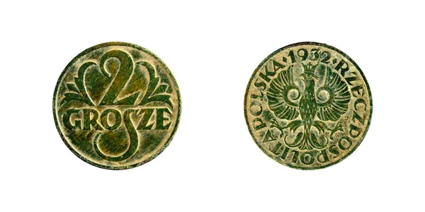 Poland coins grosz — Stock Photo, Image