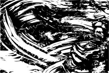 Renkli fırça darbeleri. Benekli desenler, boya ya da mürekkep lekeleri. Vektör el çizimleri. Soyut arkaplan. İllüstrasyon istiyor.