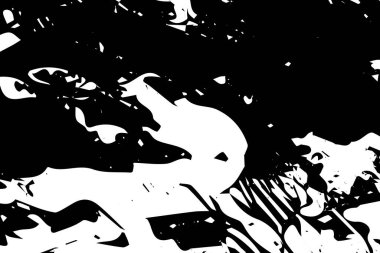 Kaotik soyut siyah-beyaz grunge arka plan. Vektör illüstrasyonu