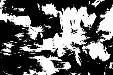 Kaotik soyut siyah-beyaz grunge arka plan. Vektör illüstrasyonu