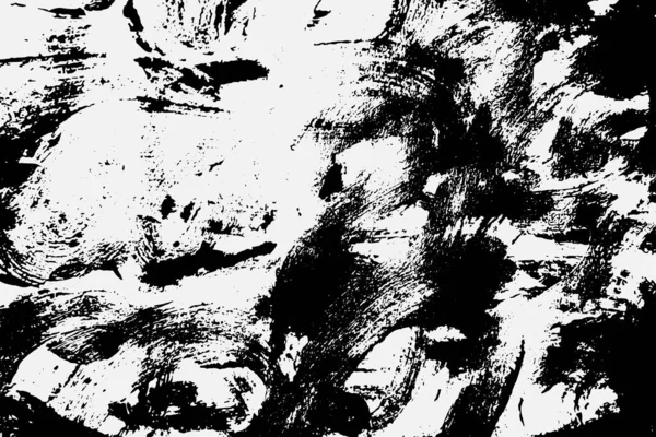 Монохромное абстрактное изображение, нарисованное вручную. — стоковый вектор