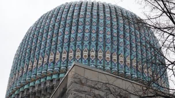 Esterno di una grande moschea. Moschea di San Pietroburgo. — Video Stock