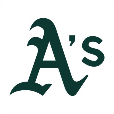 Beyzbol takımının logosu Oakland. 