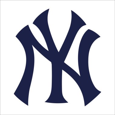 Beyzbol takımının logosu New York Yankees. 