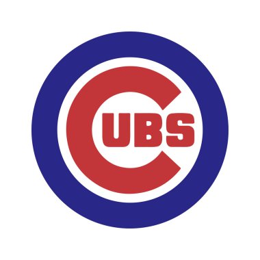 Beyzbol takımının logosu Chicago Cubs. 
