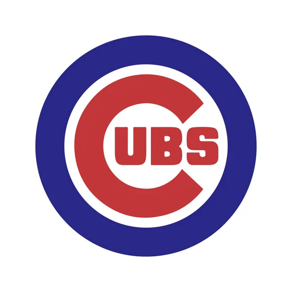 Beyzbol takımının logosu Chicago Cubs. — Stok Vektör