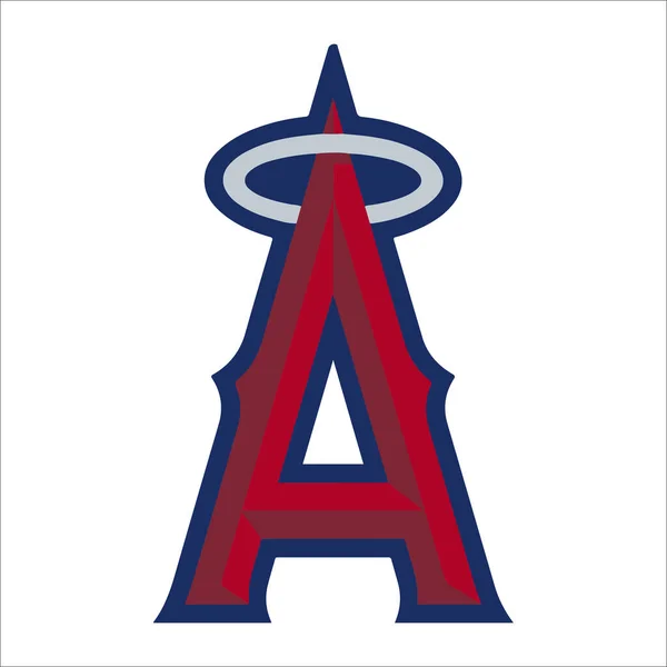 Beyzbol takımının logosu Los Angeles Angels. 