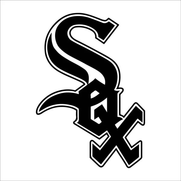 野球チームのロゴ｜White Sox. — ストックベクタ