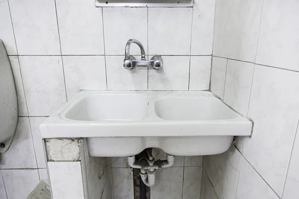 Hands dirty sink — Stock Photo, Image