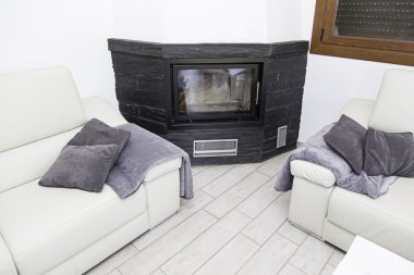 Şömineli salon