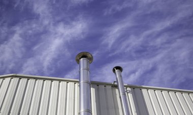 Endüstriyel baca dumanı, inşaat ve mimari, kirlilik