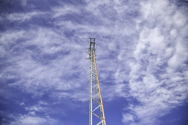 Torre Elettrica Energia Edilizia Architettura Paesaggio Industriale — Foto Stock