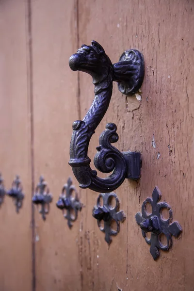 Zamek Drewniane Drzwi Konstrukcja Architektura Tekstury — Zdjęcie stockowe