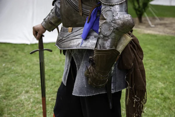 中世の騎士テンプル騎士団の戦争 — ストック写真