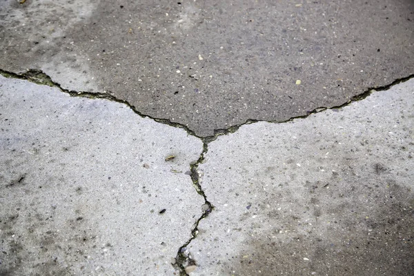 Kaputter Straßenboden Bauwesen Und Architektur Verfall Der Straßen — Stockfoto