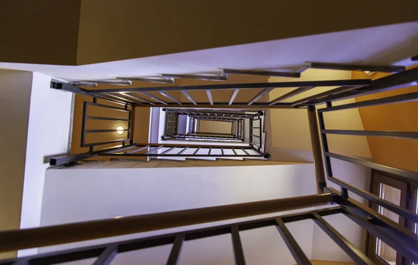 Belső Lépcsők Épületben Építkezésben Építészetben — Stock Fotó