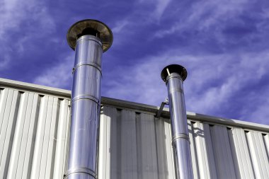 Endüstriyel baca dumanı, inşaat ve mimari, kirlilik