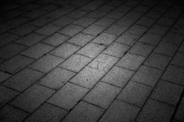 Тротуарная Плитка Земле Детали Пешеходной Прогулки — стоковое фото