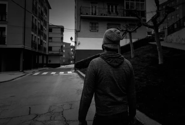 Jeune Gang Rue Avec Masque Dans Parc Problème Social — Photo