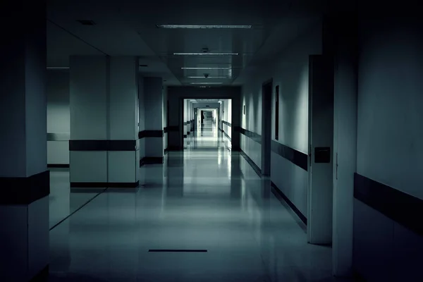 Corridoio Ospedaliero Interno Clinica Medica Costruzione — Foto Stock