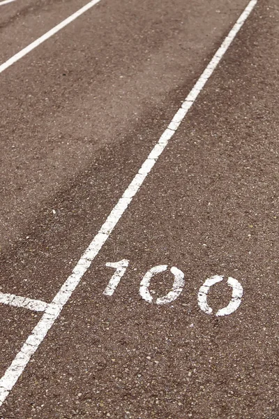 Símbolos Líneas Pista Atletismo Deporte Competición Textura —  Fotos de Stock