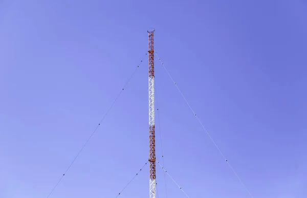 Antenna Tower Communications Electrical Technology Construction — Stock Photo, Image