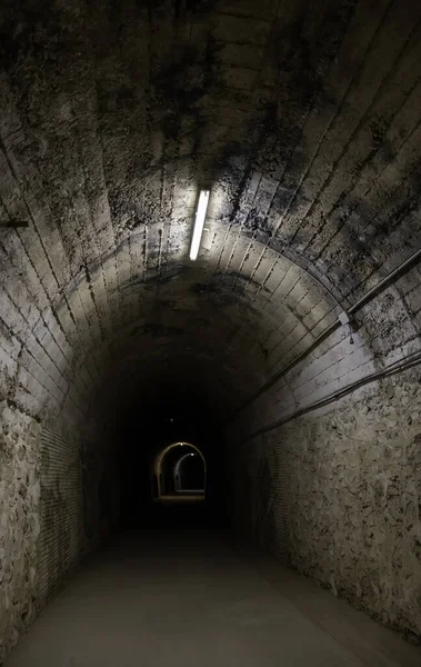 Alter Unterirdischer Tunnel Für Den Güterverkehr Unterirdischer Fußgängerüberweg — Stockfoto