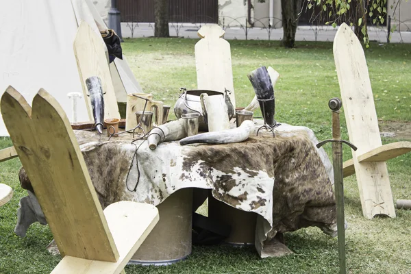 Table medieval — Stock Photo, Image