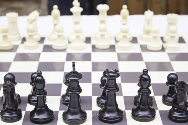 Cards and chess board — Stock Photo, Image