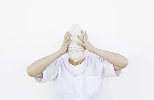 Blindfolded person