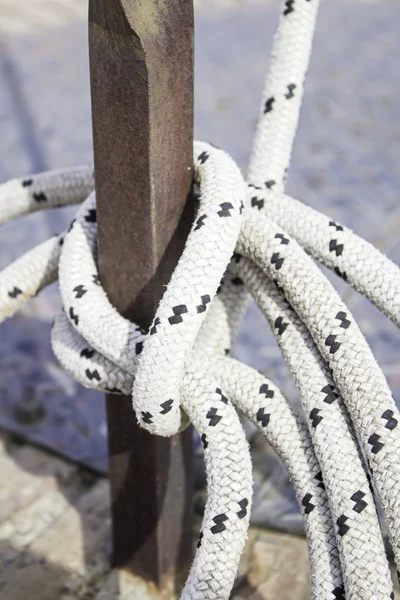 Матрос вузлом мотузка — стокове фото
