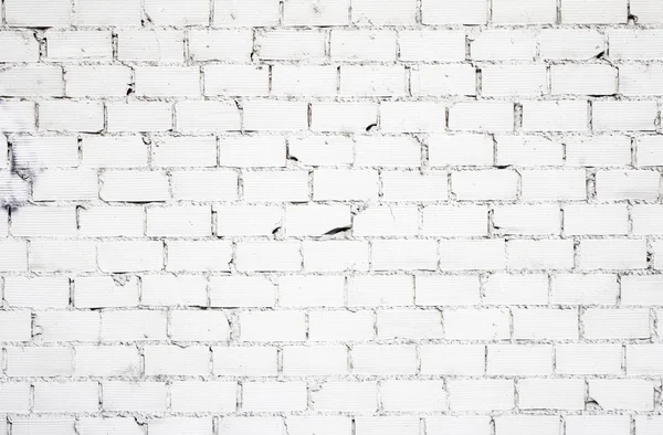 Ziegel mit weißem Zement — Stockfoto