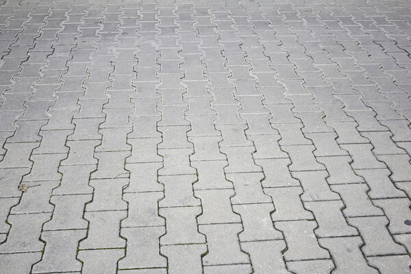Floor tile decoration in urban street construction