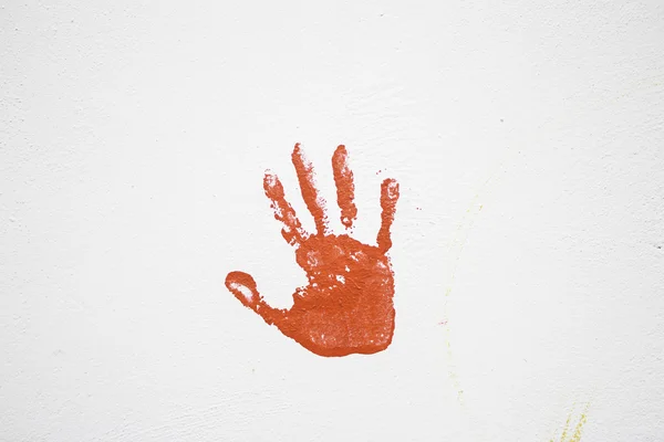 Red hand — Stock Photo, Image