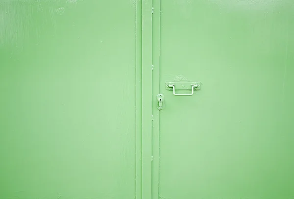 Green Industrial door — Stock Photo, Image